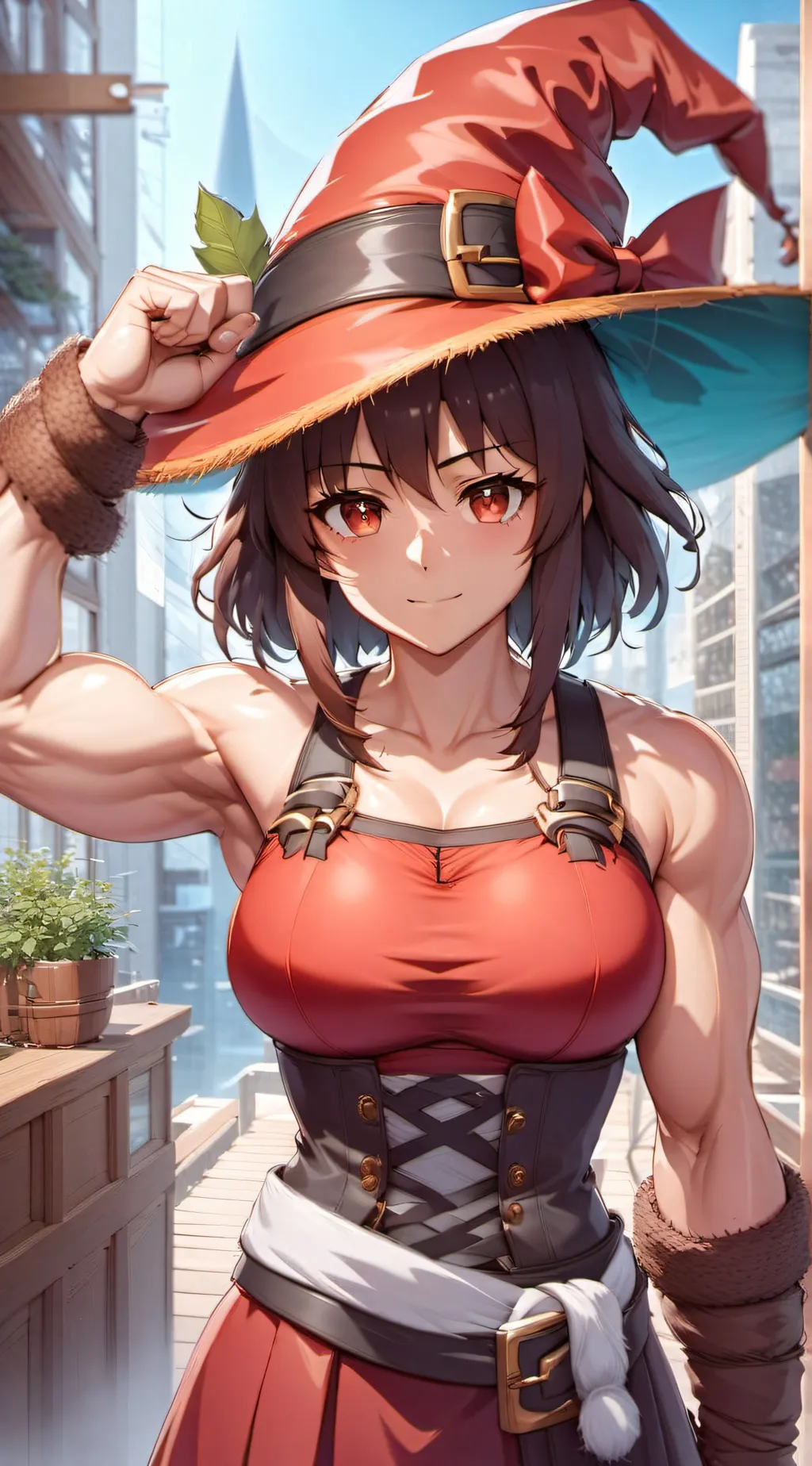 ai character: Megumin background
