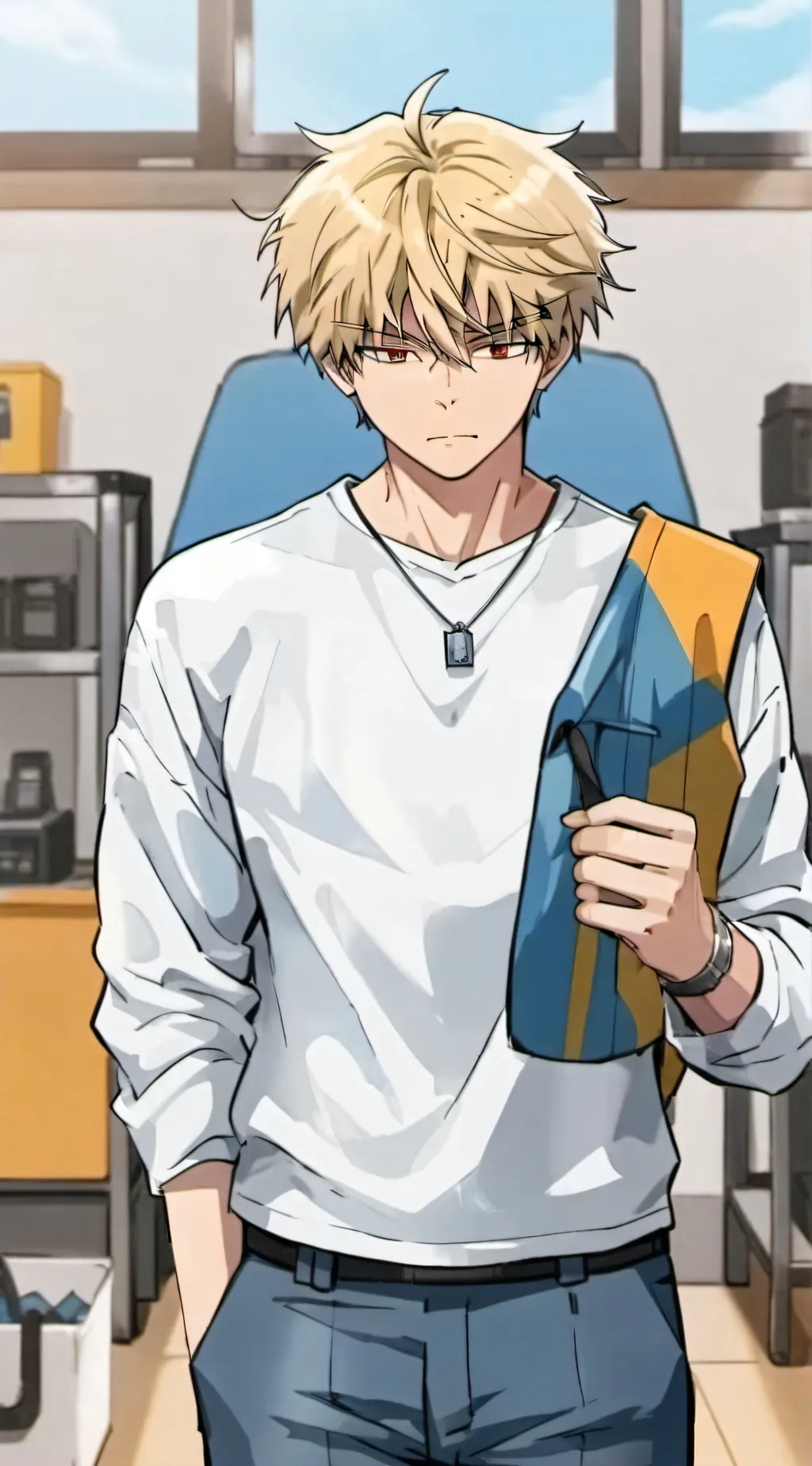 ai character: Katsuki Bakugo background