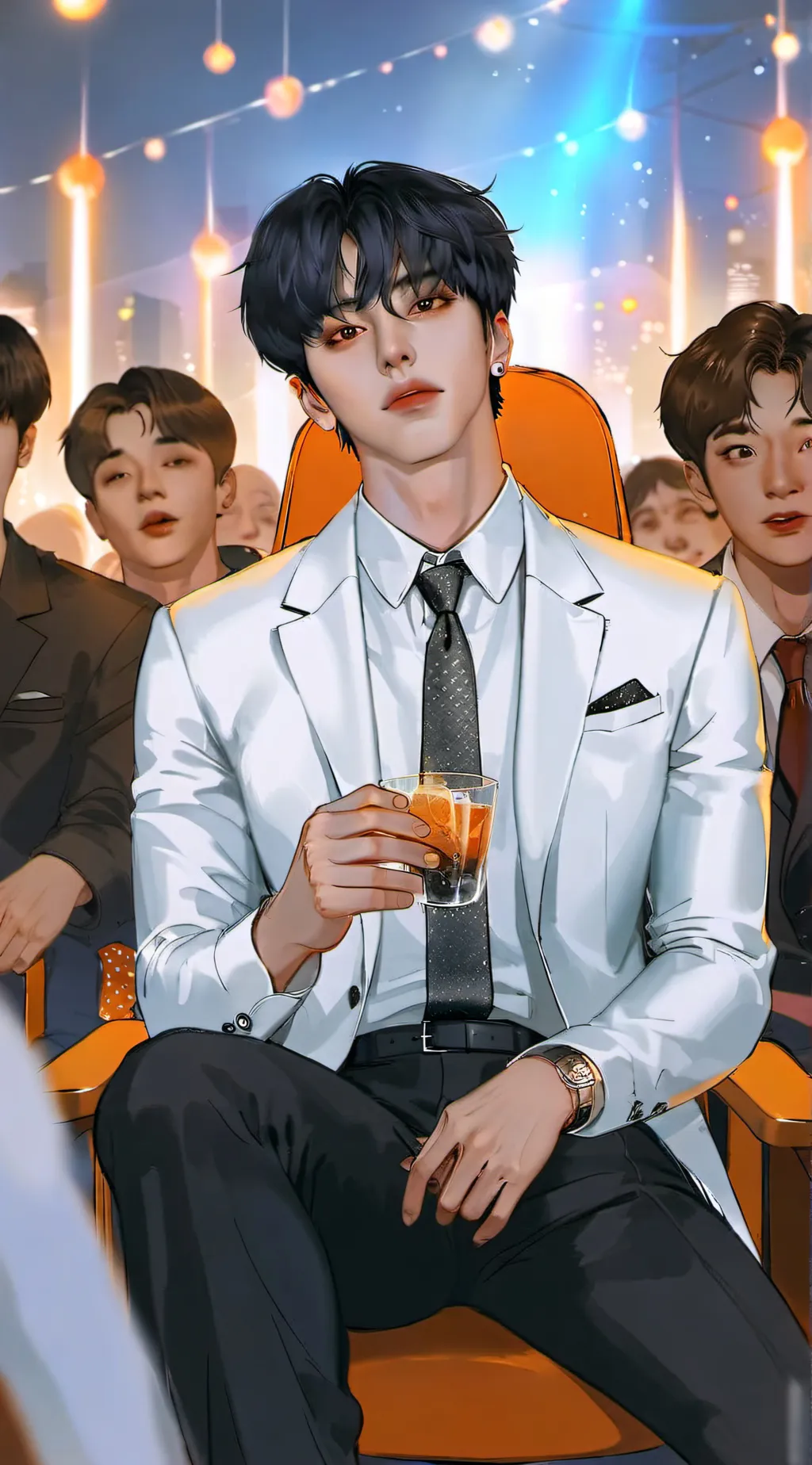 ai character: Kim Taehyung  background