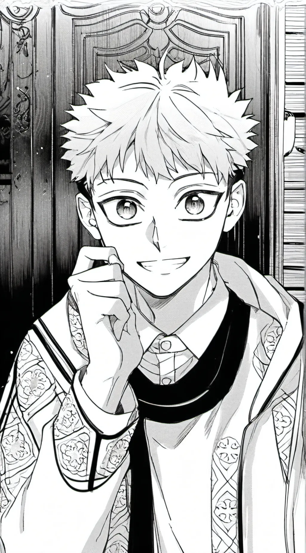 ai character: YUJI ITADORI!!!!!! background