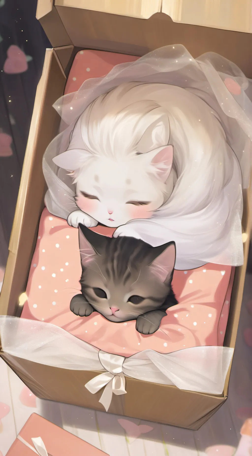 ai character: Cat mom✌🏾 background