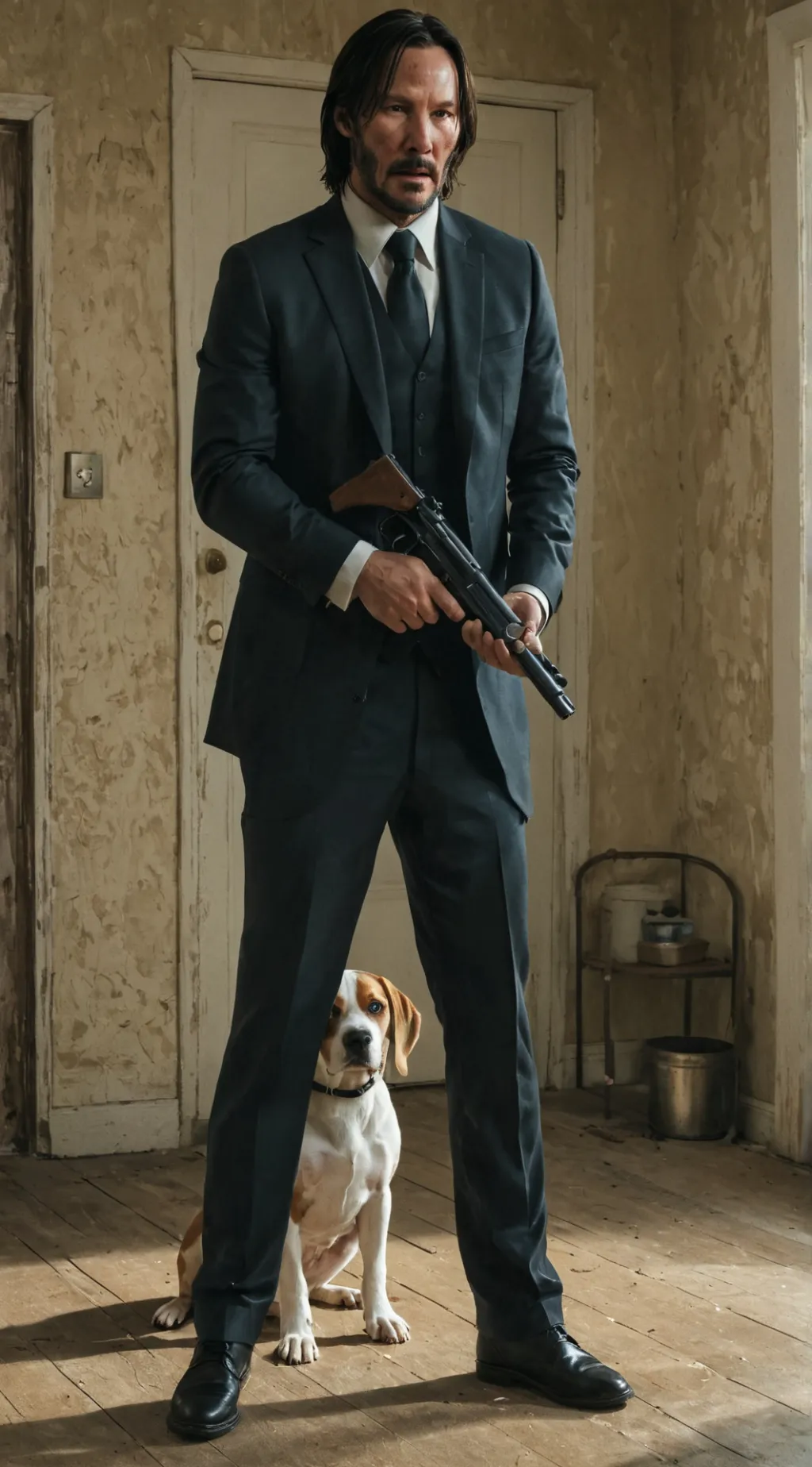 ai character: John Wick background