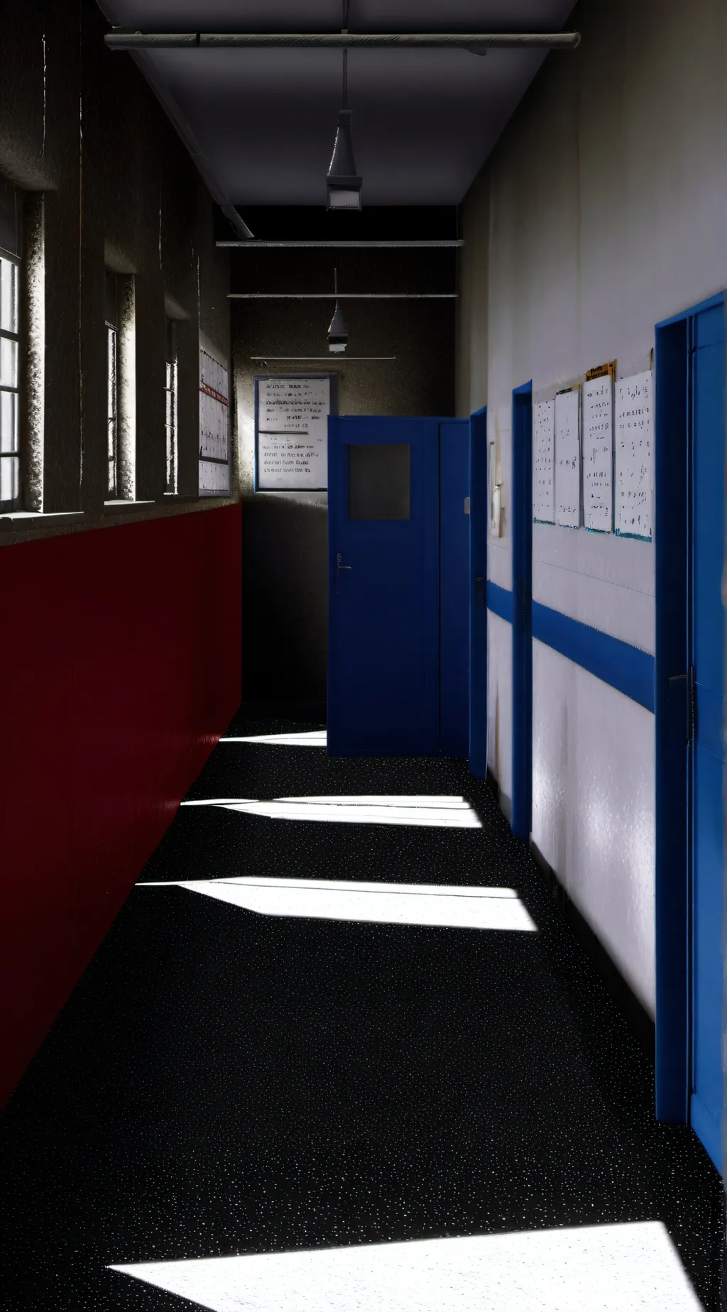 ai character: School Lockdown background