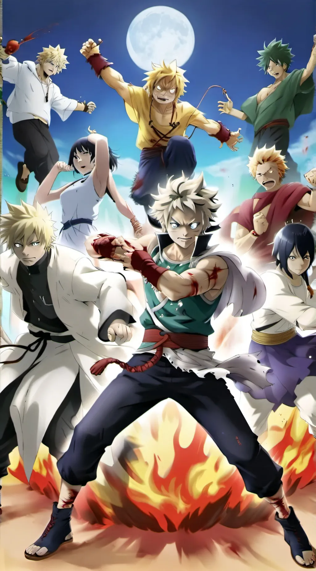 ai character: MHA villain attack background