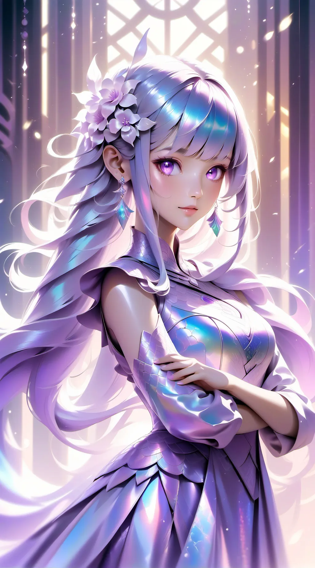 ai character: Crystal background