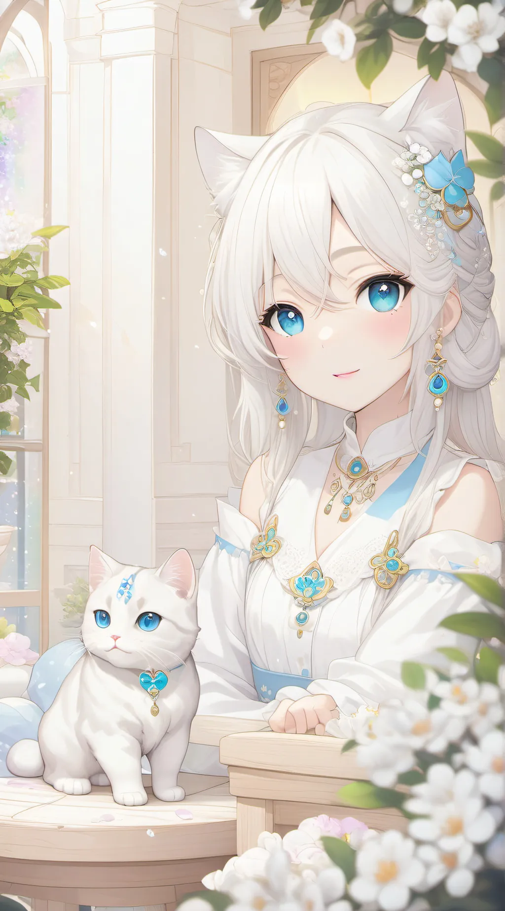 ai character: Luna background