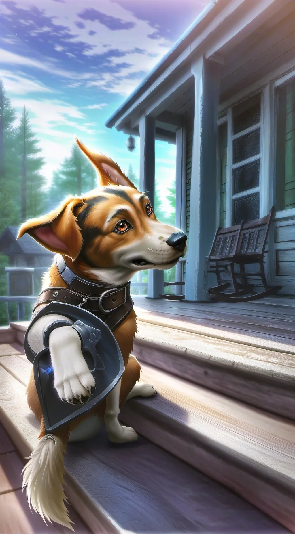 ai character: get off a talkie background