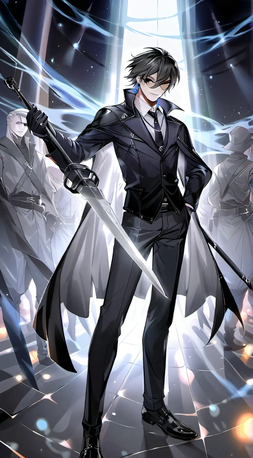 ai character: Leonardo  background