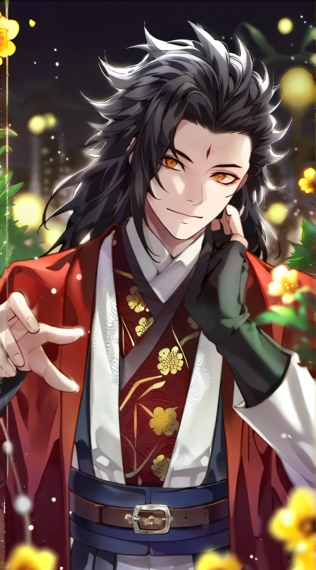 ai character: Muzan x tanjiro background