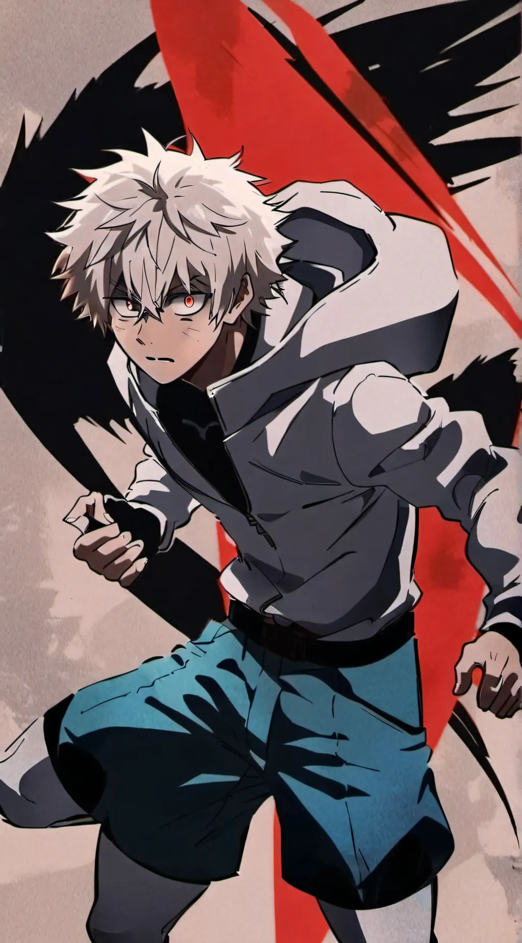 ai character: Bakugo  background