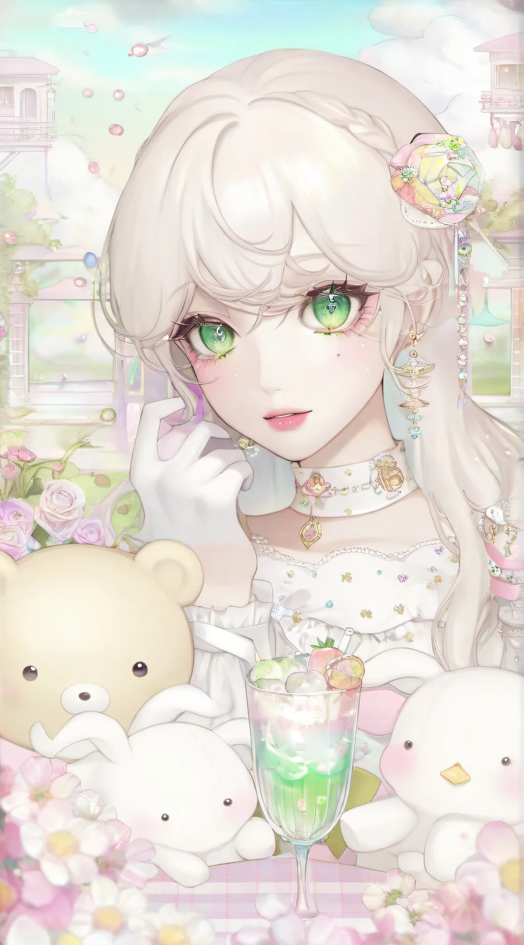 ai character: Rosie 🌸 background
