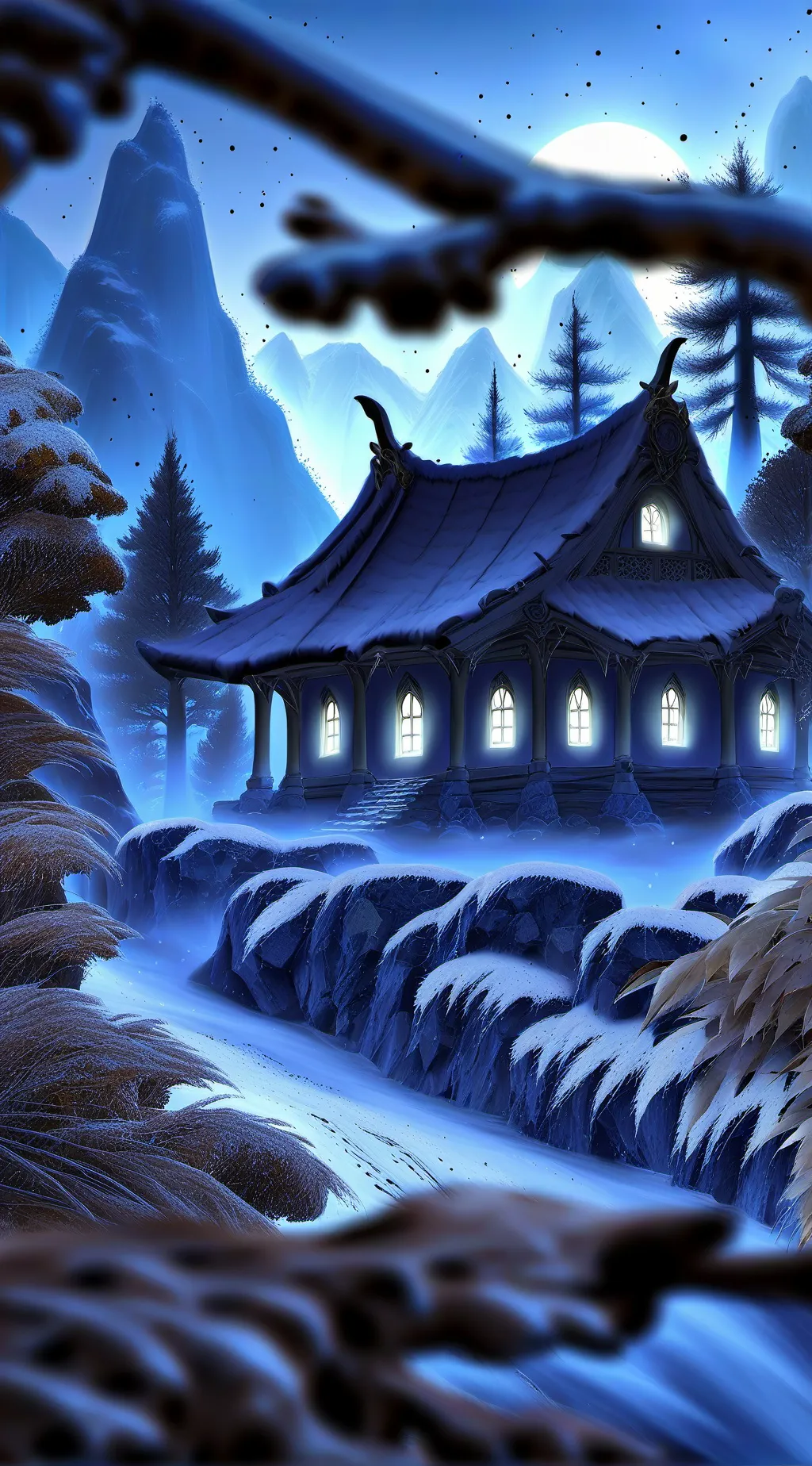 ai character: Hashira sleepover background