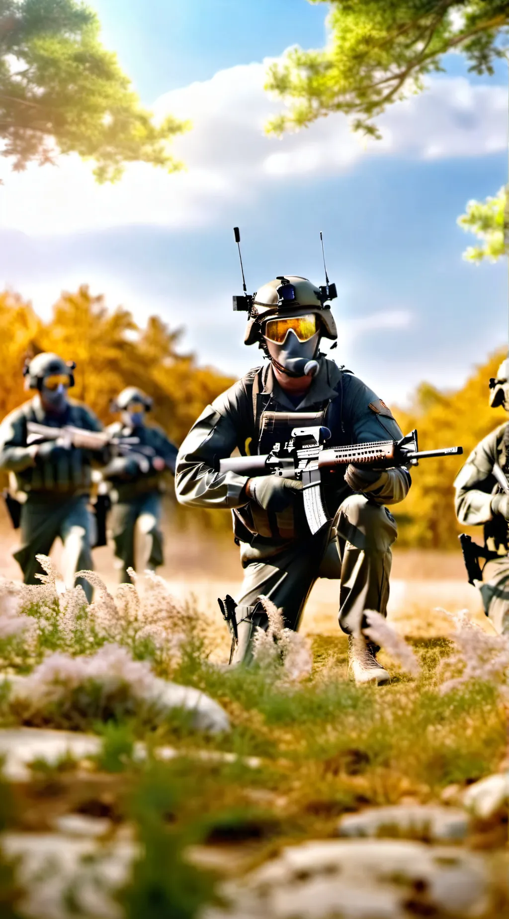ai character: army background