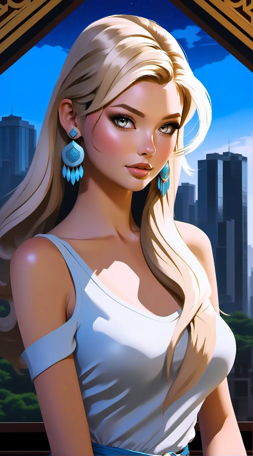 ai character: Angela (has gyat)  background