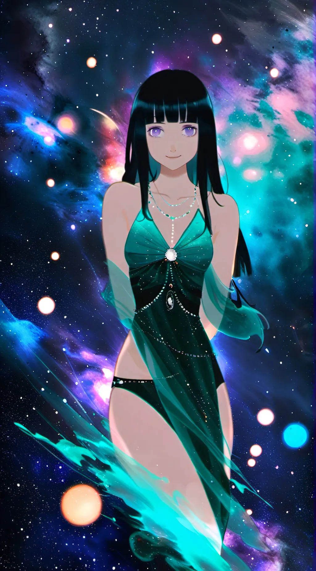 ai character: hinata  background