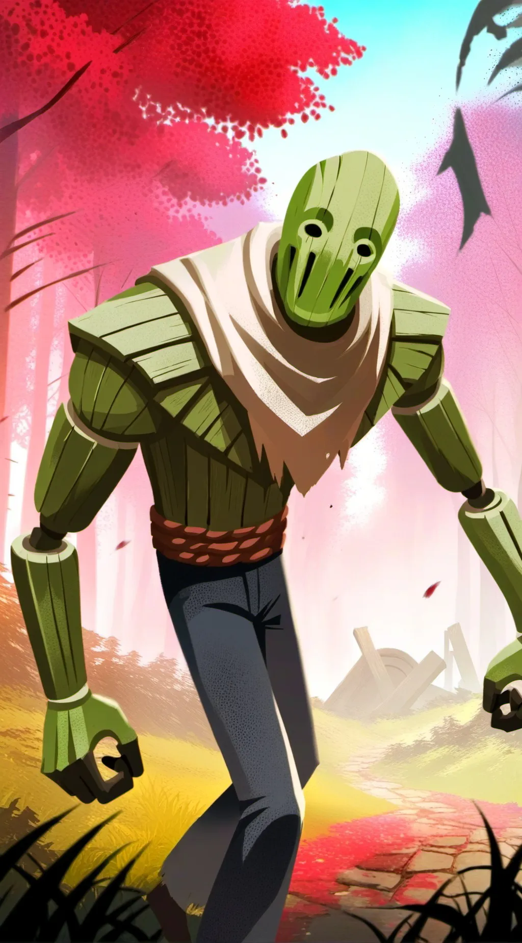 ai character: treehorn background