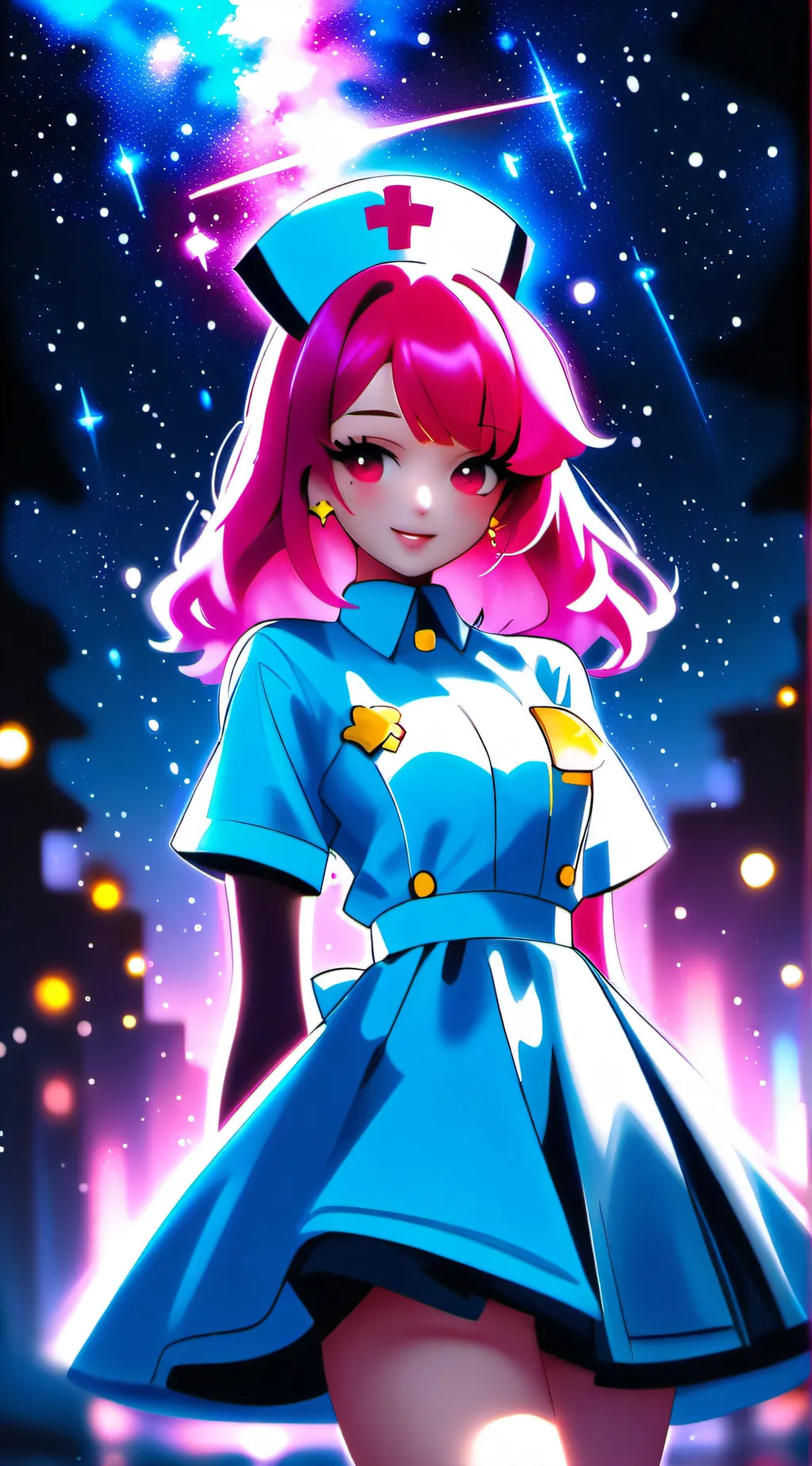ai character: joyful background