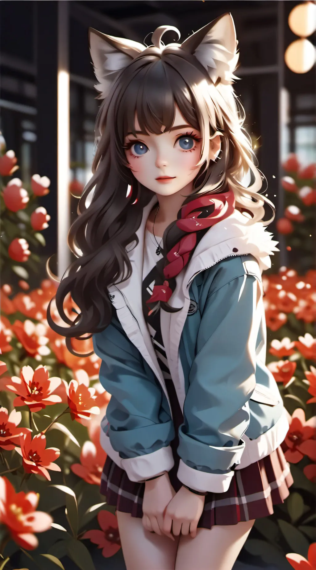 ai character: chicas lindas  background