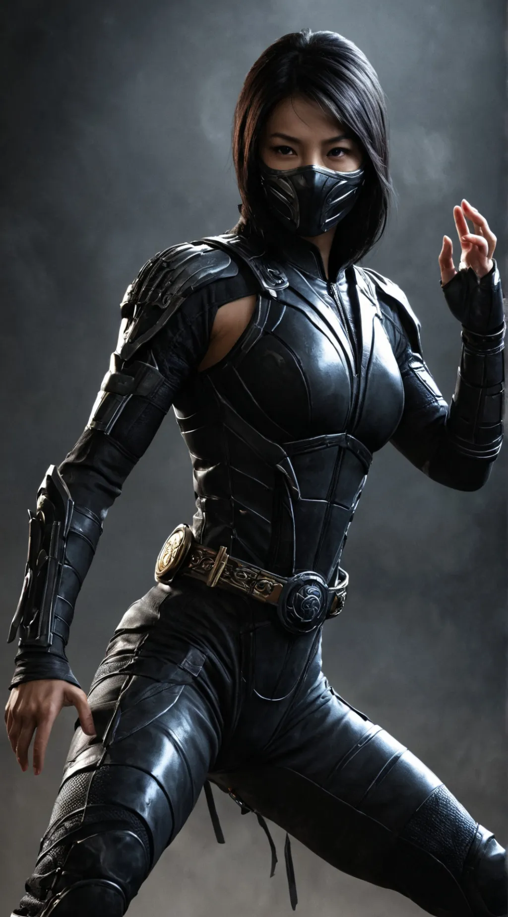 ai character: Cyber Noob Saibot  background