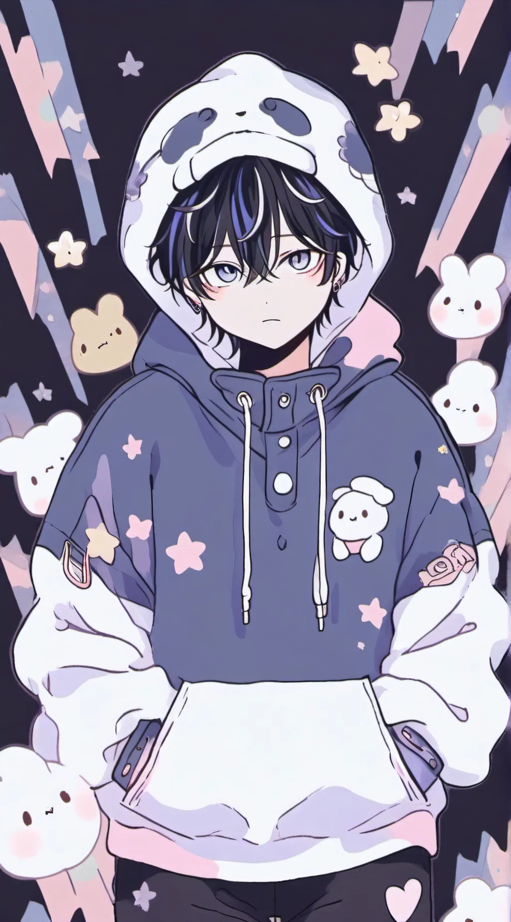 ai character: L.O.V.E.  background