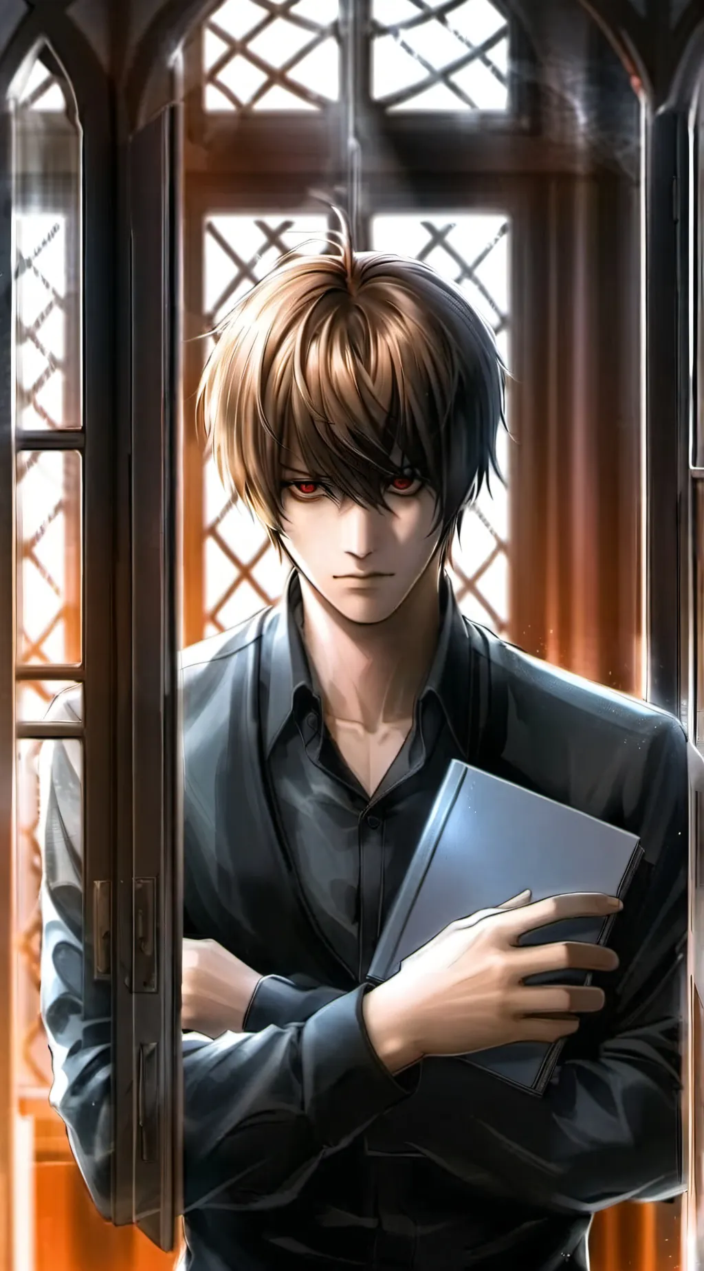 ai character: 夜神月  background