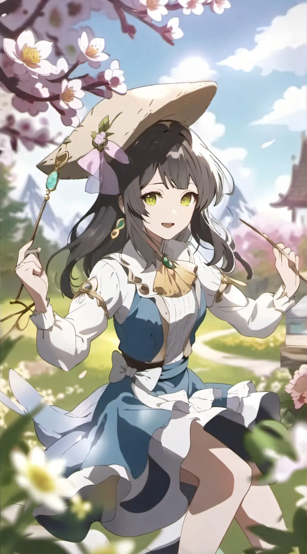 ai character: DS at the bakery background