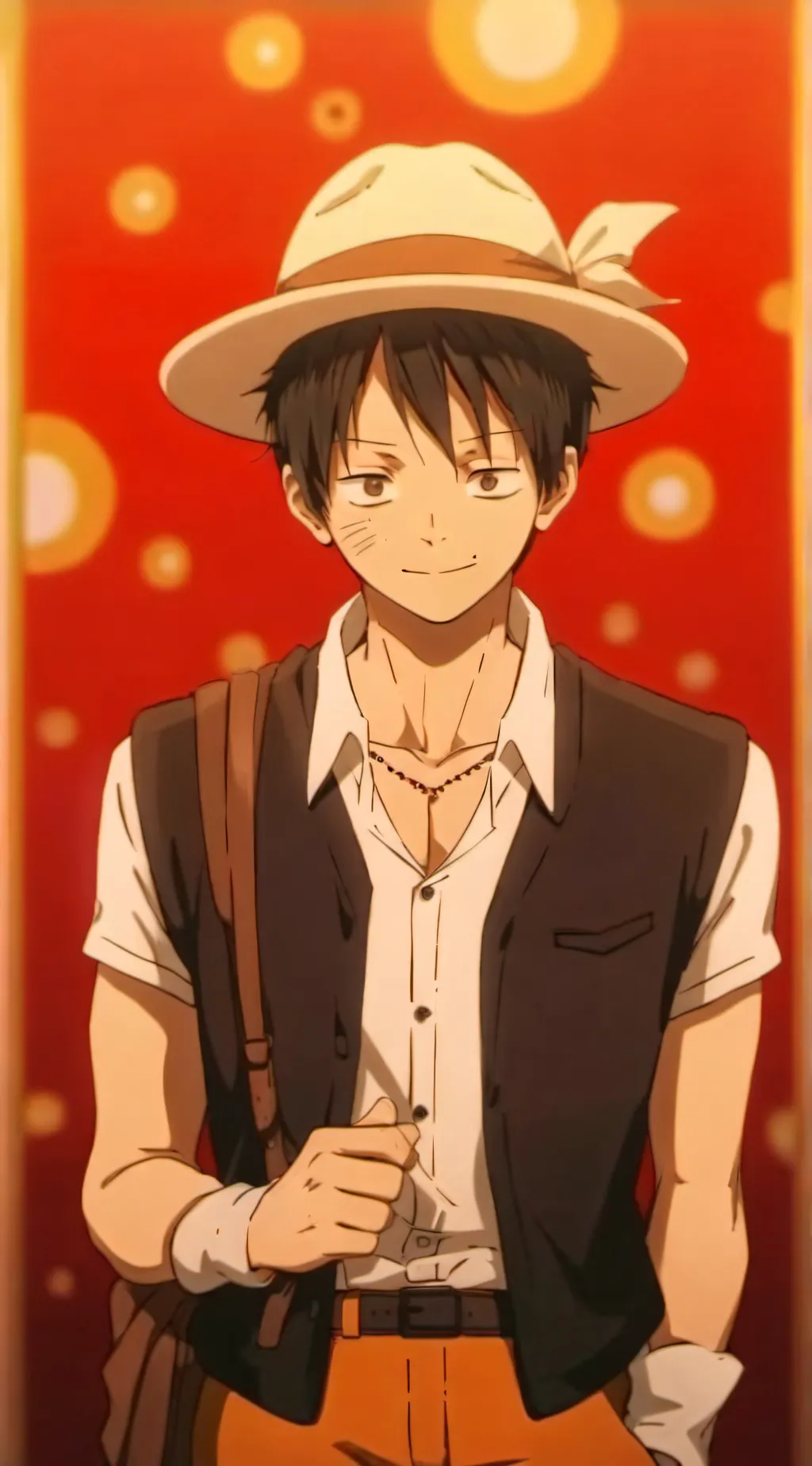 ai character: LUFFY ✨ background