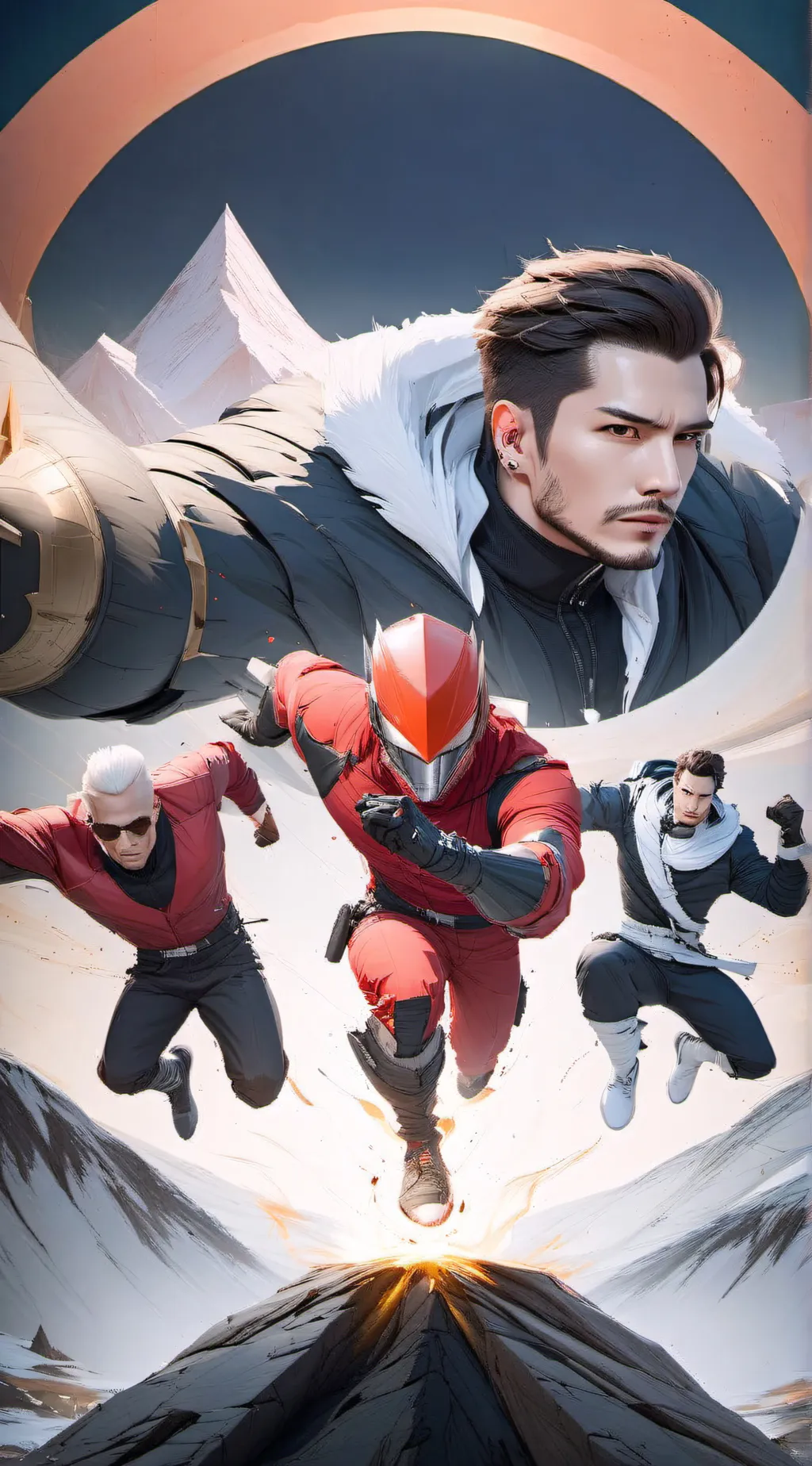 ai character: Poweranger  background
