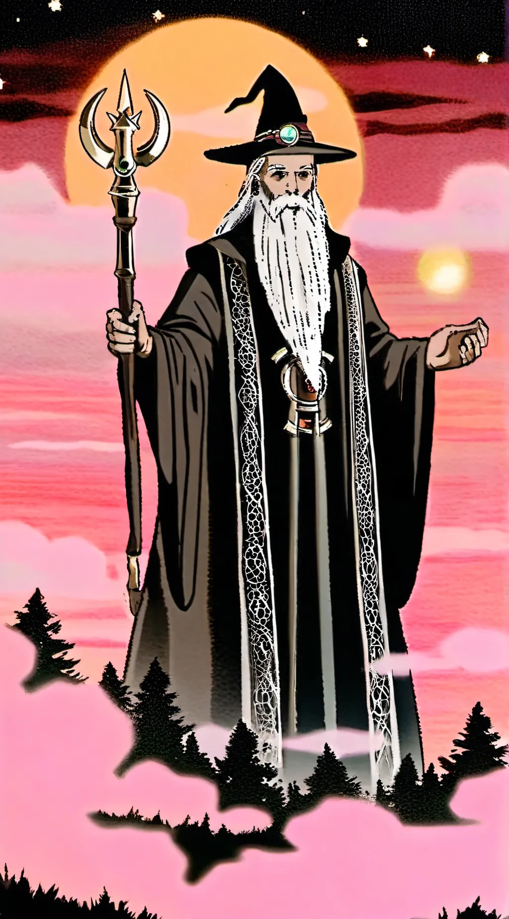 ai character: Adam starelf background