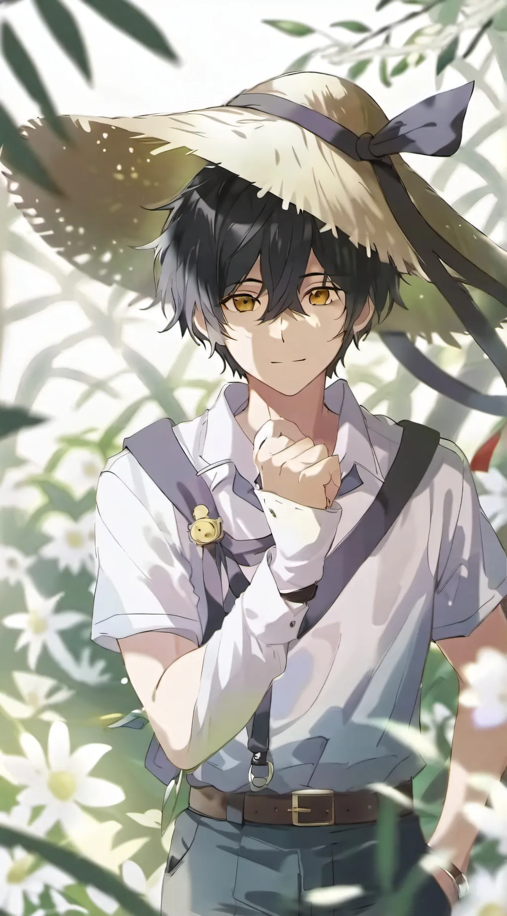 ai character: OP sleepover background