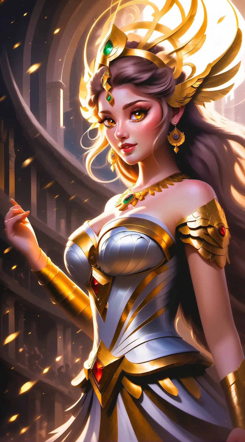 ai character: Aphrodite (my au) background