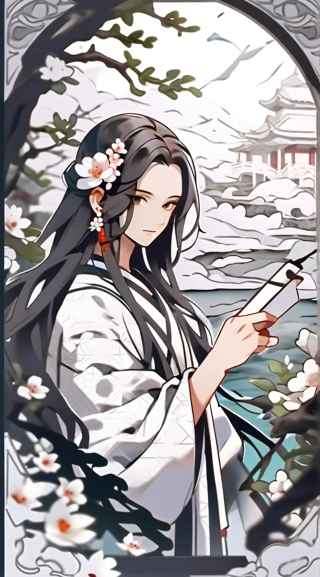 ai character: Alice escapes… background