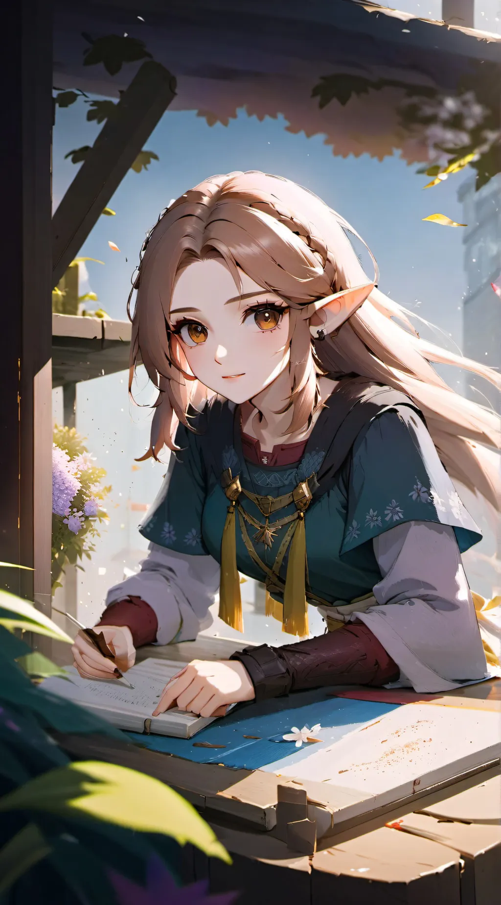ai character: Zelda background
