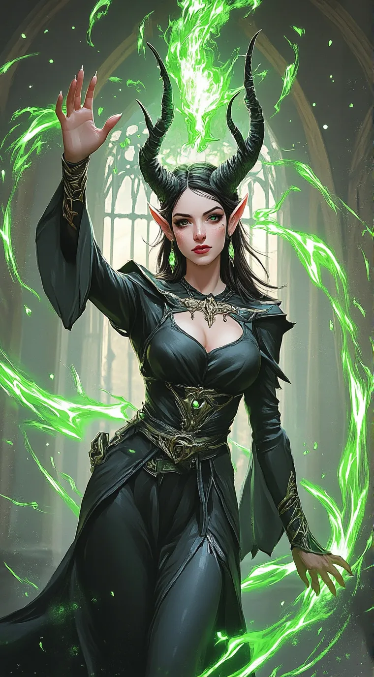 ai character: Maleficent background