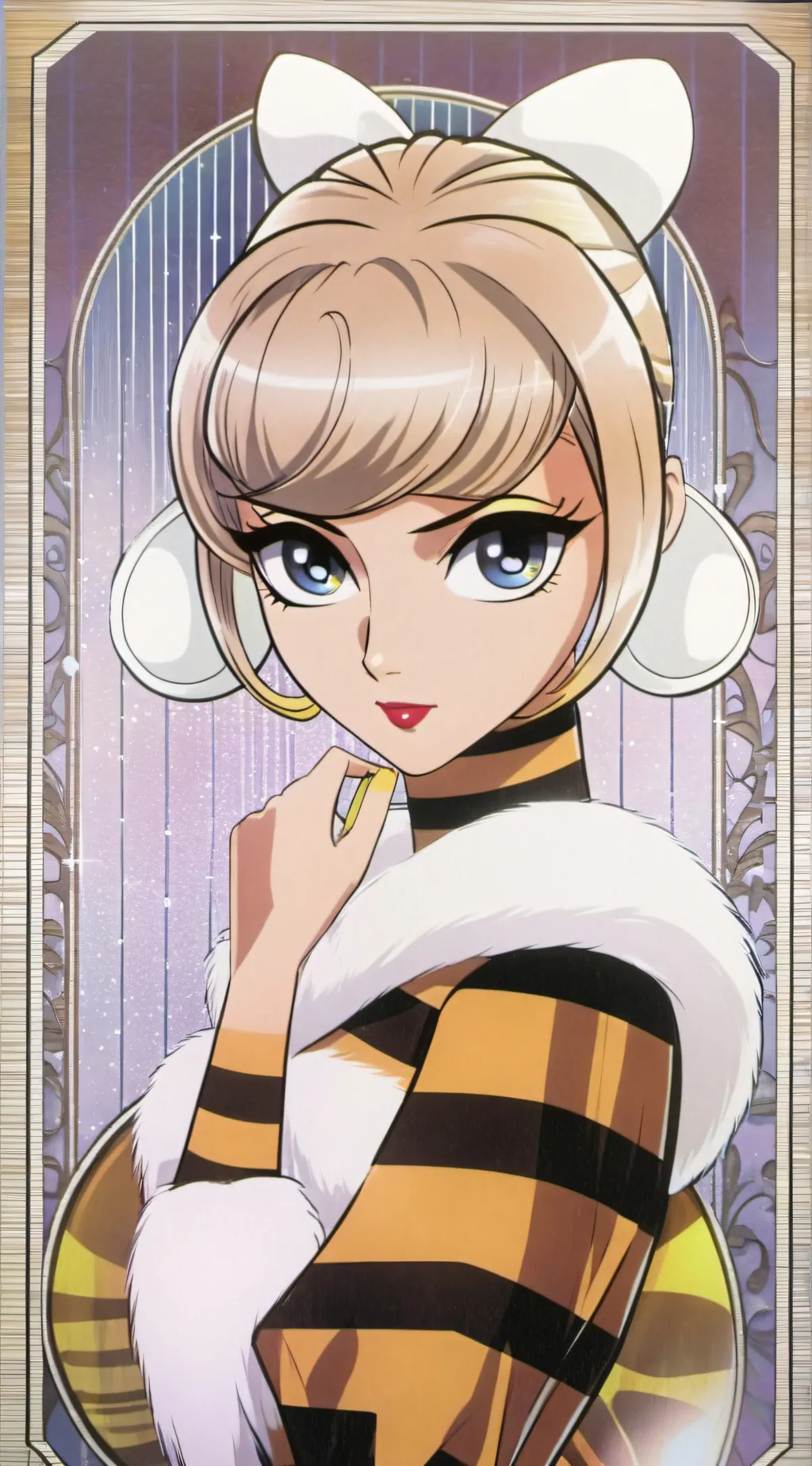 ai character: Queen Bee as bumbl background