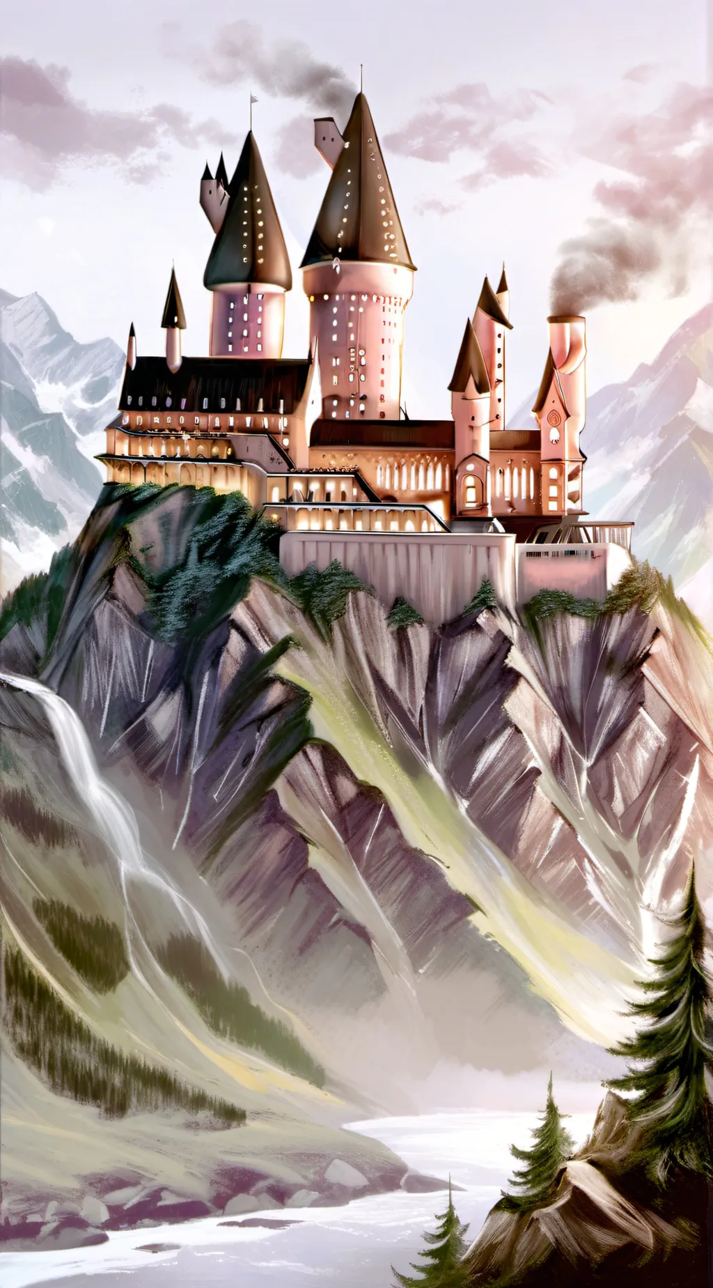 ai character: Hogwarts  background
