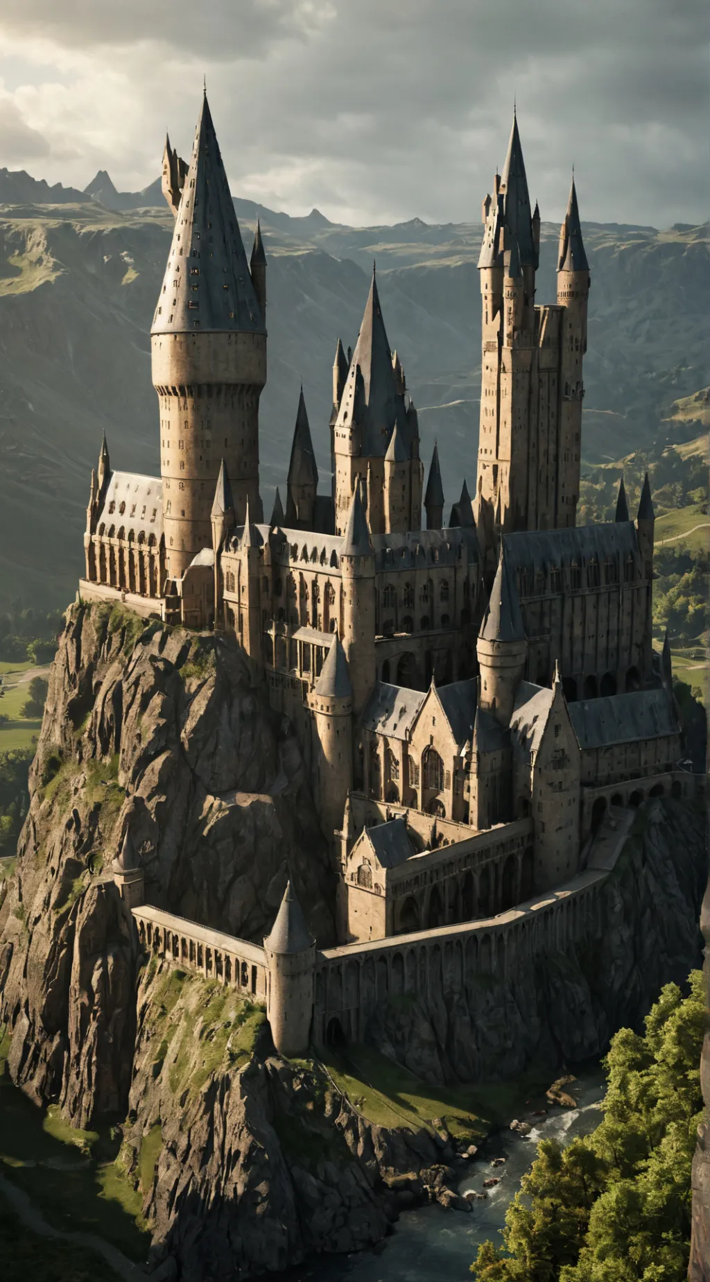 ai character: Hogwarts background