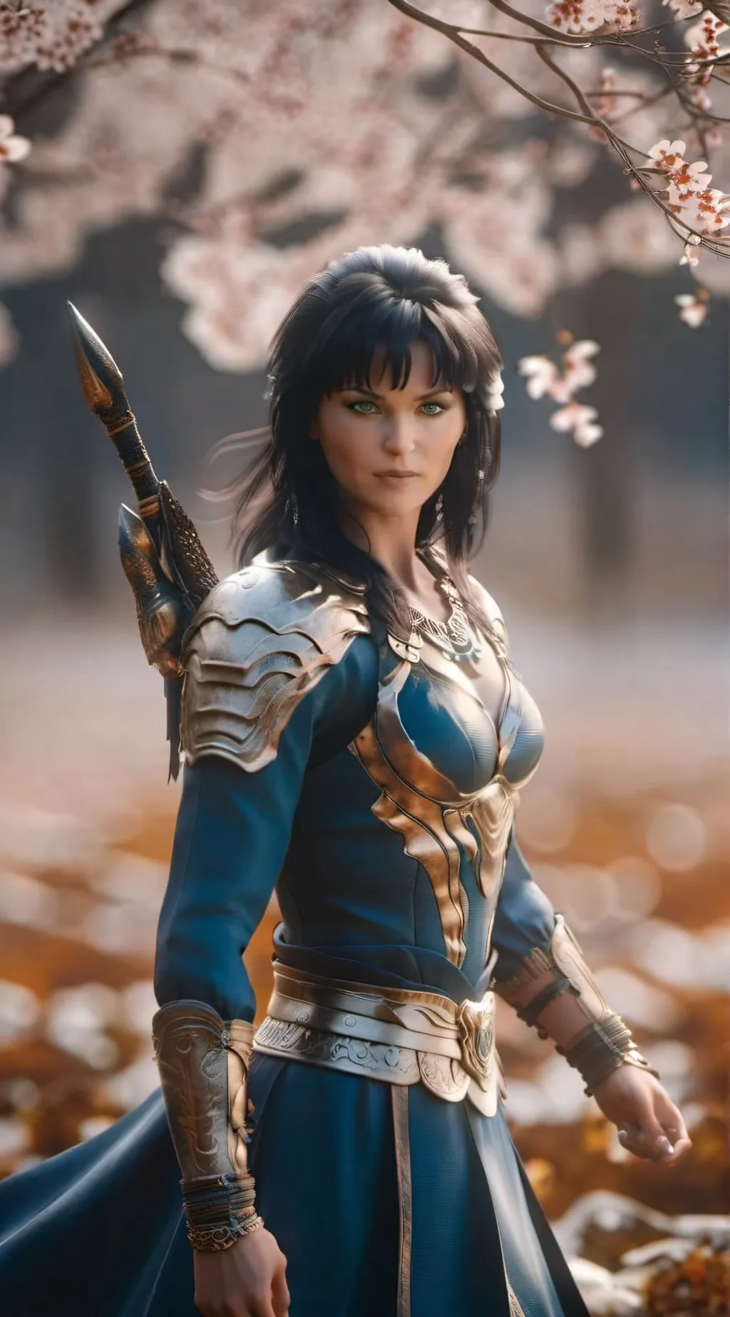 ai character: Xena  background