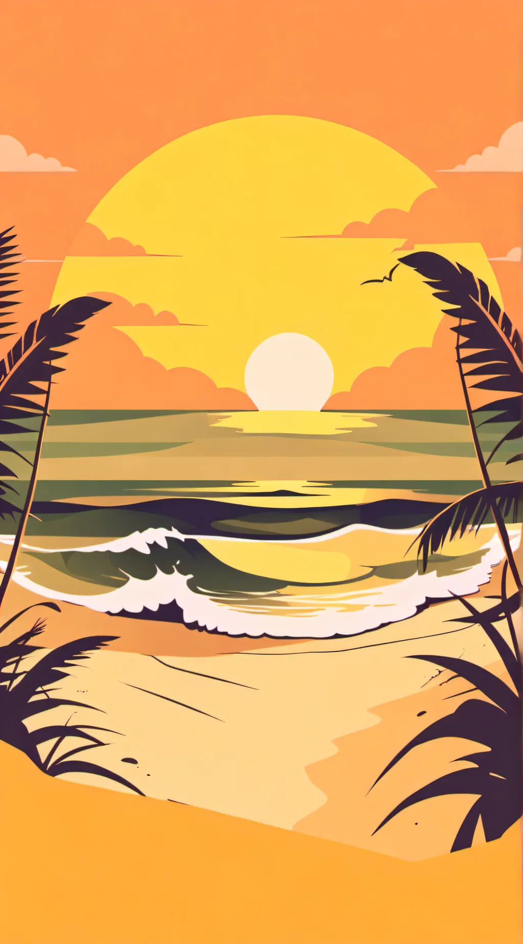 ai character: Jjk beach day background