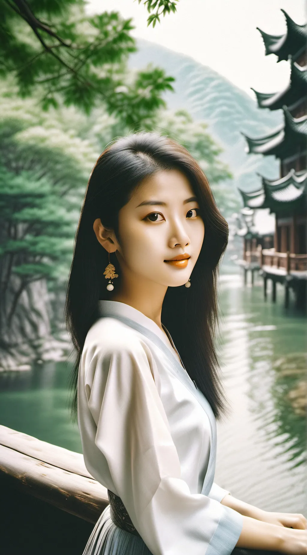 ai character: Chinese girl background