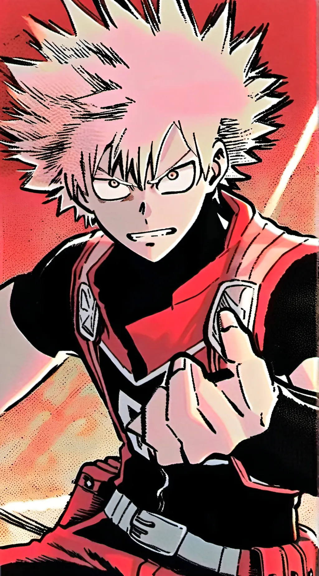 ai character: katsuki bakugo background