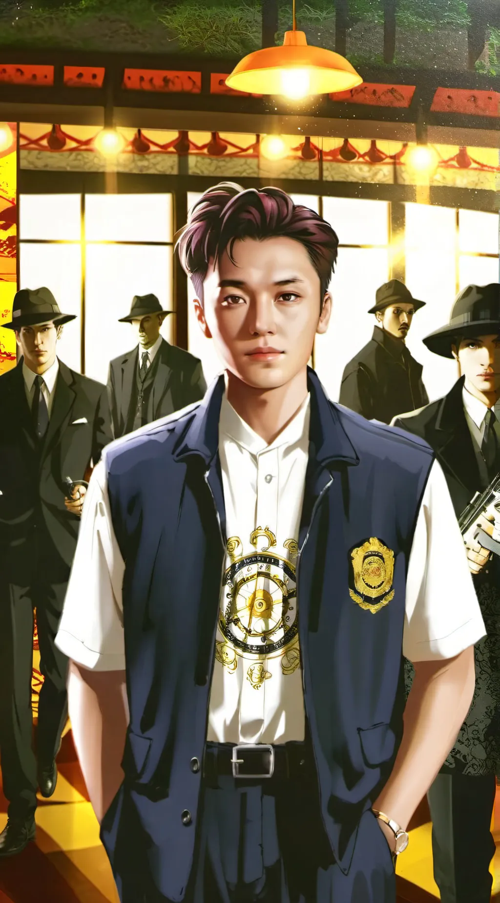 ai character: Akado High school  background