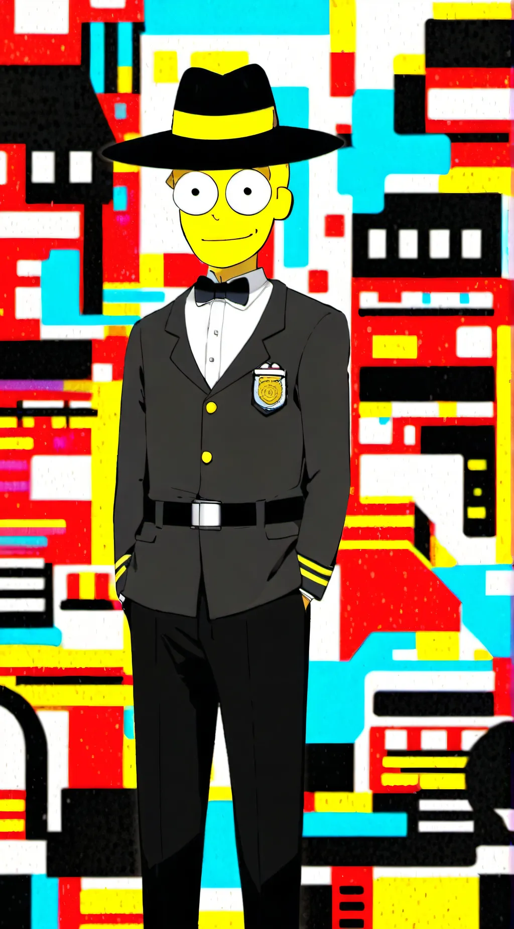 ai character: DetectiveEyeBalls background