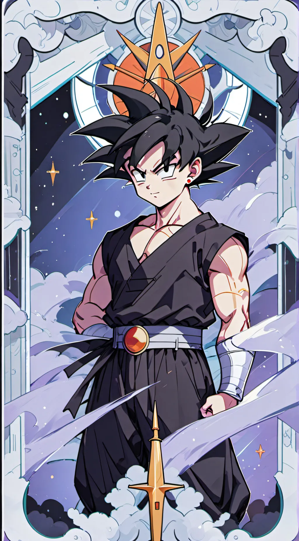ai character: turles as a z  background