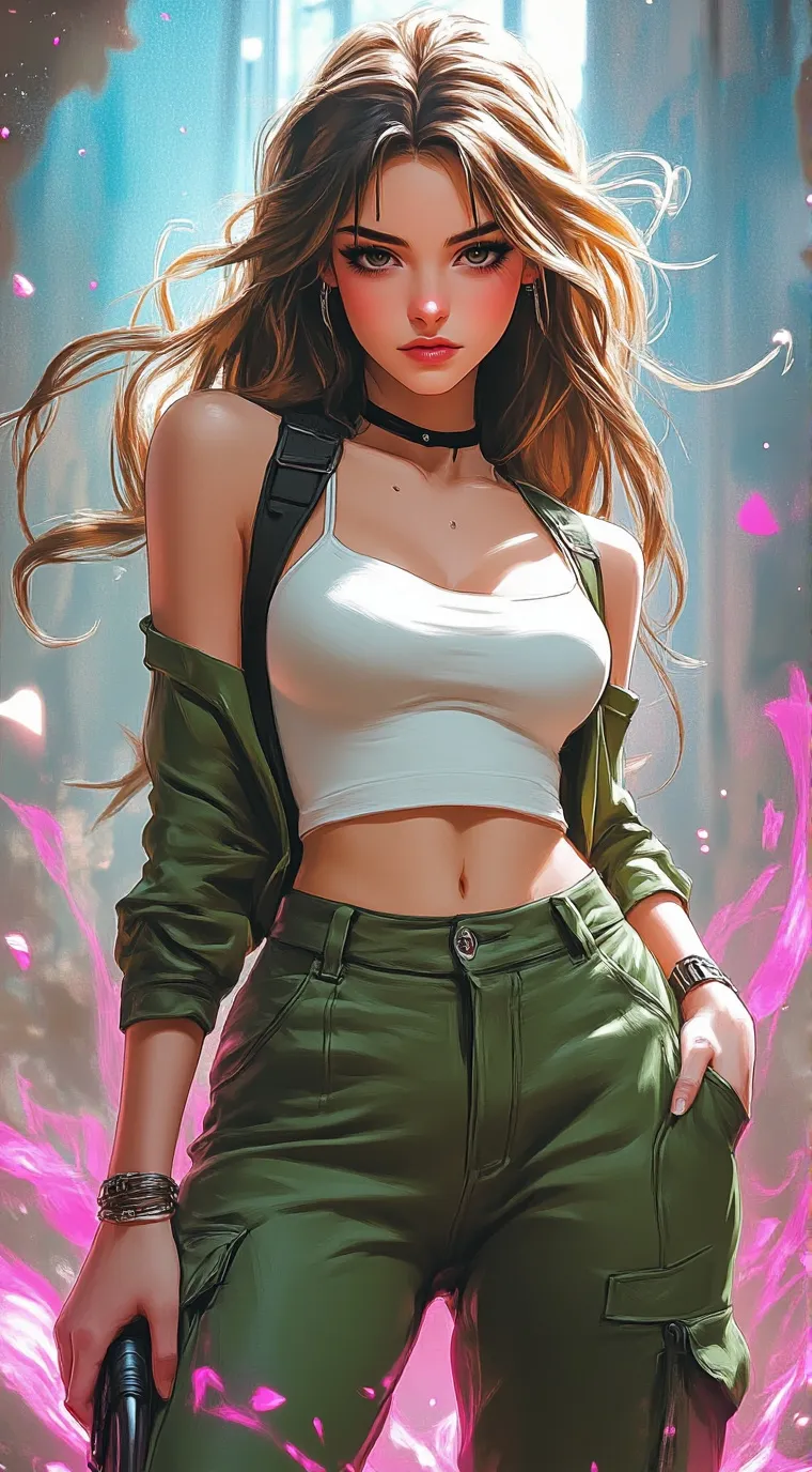ai character: Ashley background