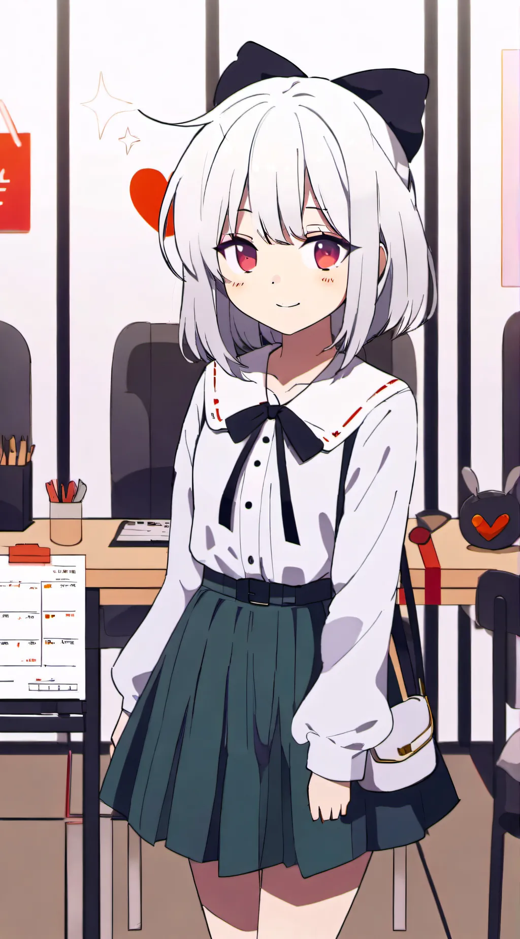 ai character: Ashley  background
