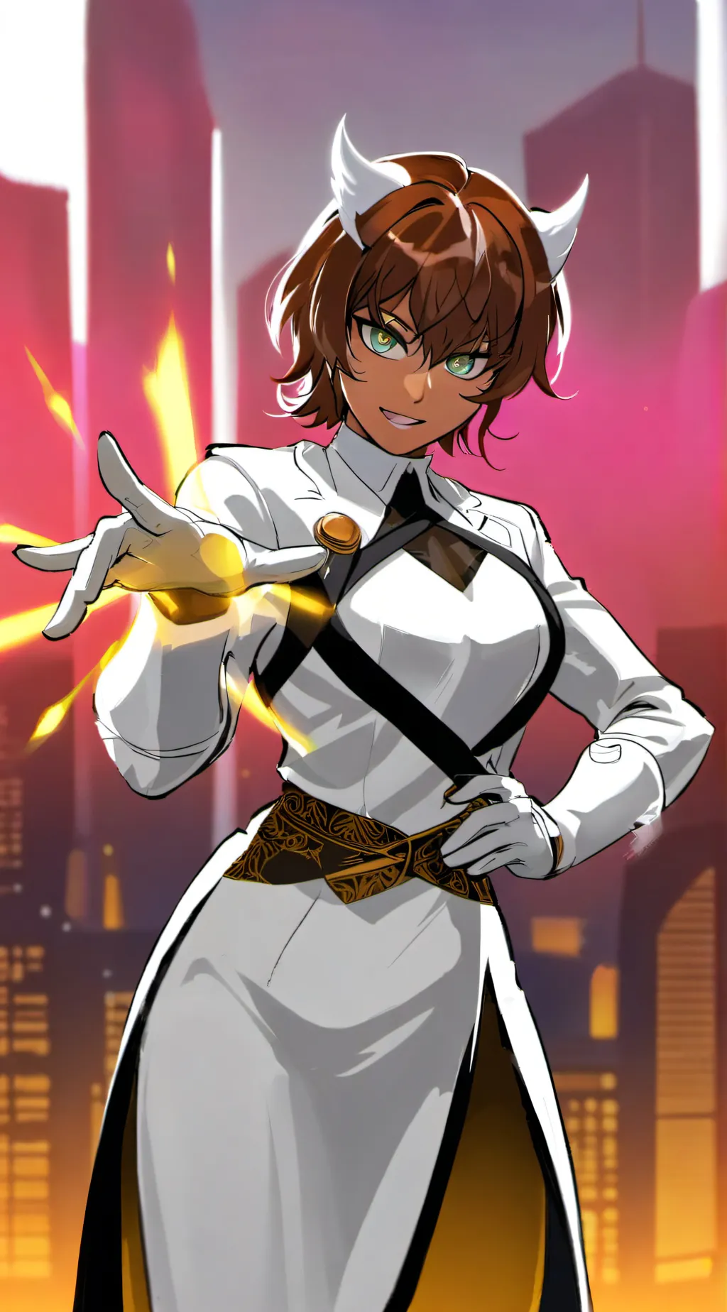 ai character: Aurora background