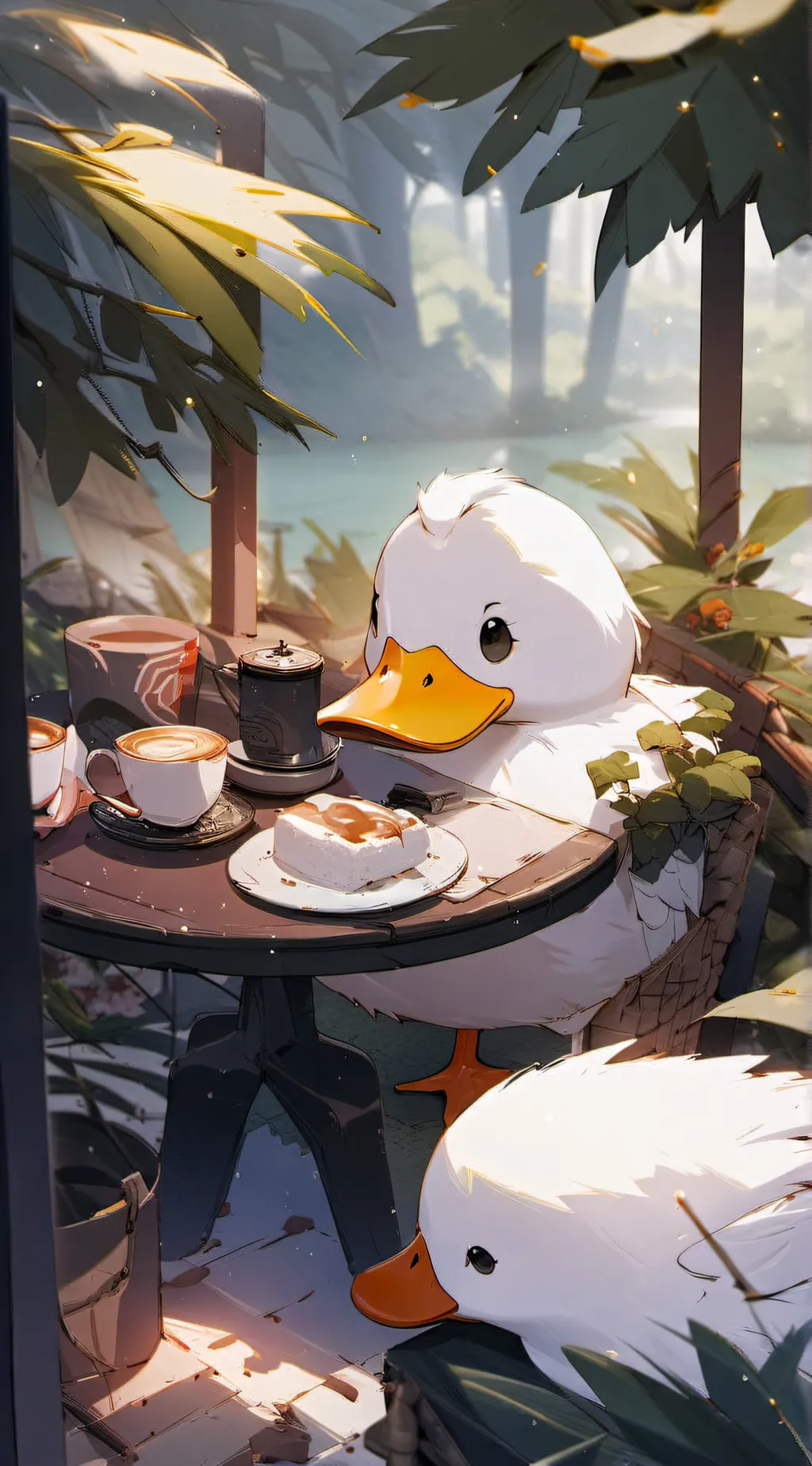 ai character: pato XD background