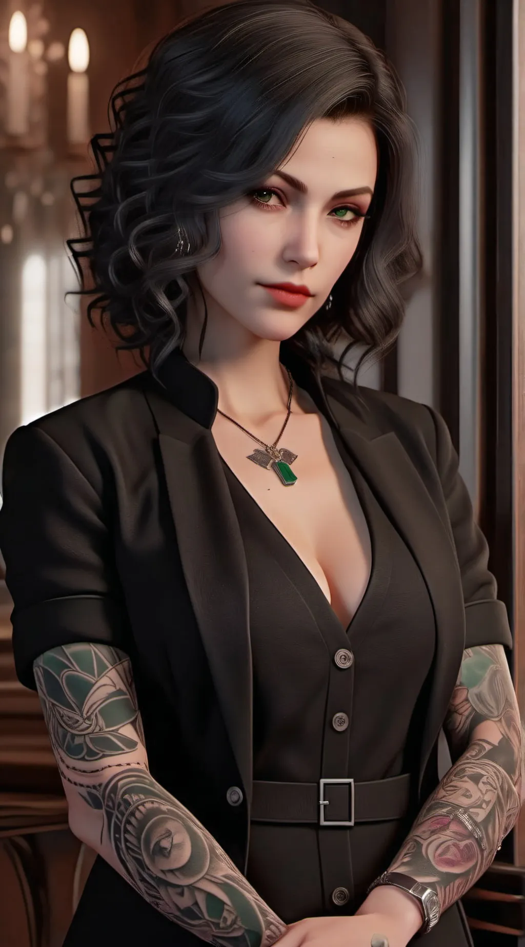 ai character: Hazel Markov  background