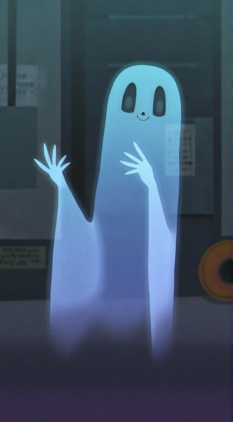 ai character: Ghostly background